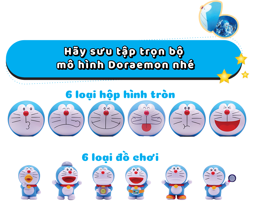 Hãy sưu tập trọn bộ mô hình Doraemon nhé