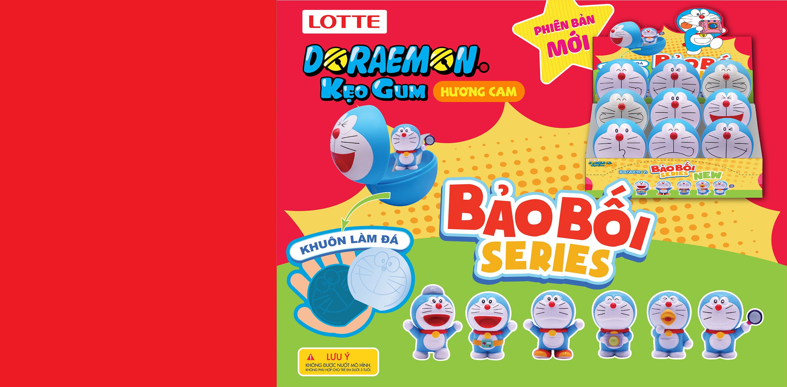 LOTTE DORAEMON BUBBLE – ORANGE FLAVOR